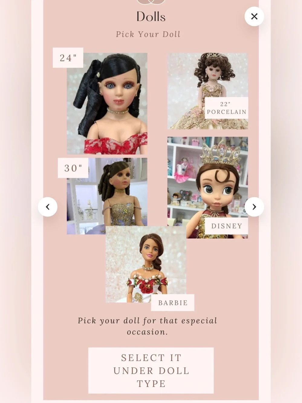 24-inch Quinceañera Keepsake Doll Wearing A Layered, sparkly Red Gown.